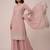 Light pink heavy georgette sequin embroidered elegant salwar suit