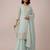 Sky blue heavy georgette sequin embroidered festive wear salwar suit