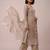 Beige heavy butterfly net cording embroidered designer salwar suit