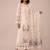 Off white heavy cotton embroidered elegant festive salwar suit