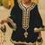 Green embroidered velvet kurti set