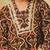 Brown printed velvet kurti set