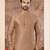 Copper jacquard zari booti kurta pajama set with threadwork