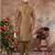 Gold jacquard zari booti kurta pajama set with threadwork