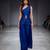 Blue embroidered dupion silk co ord set
