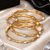 Gold Plated CZ American Diamond Bangles