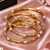 Gold Plated CZ American Diamond Bangles
