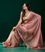 Ombre Organza Designer Saree with blouse