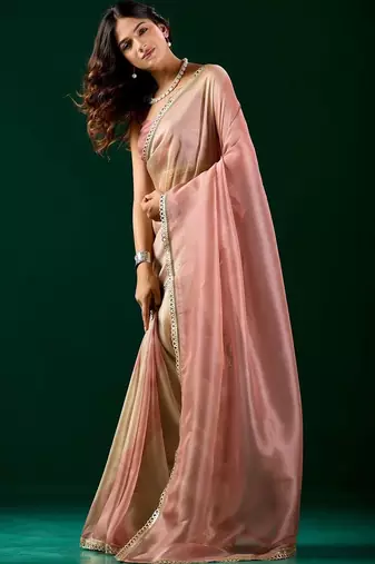 Ombre Organza Designer Saree with blouse