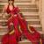 tie and dye embroidered poly georgette designer bandhani saree with blouse 