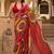tie and dye embroidered poly georgette designer bandhani saree with blouse 
