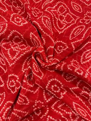 Bandhani Embroidered Poly Georgette Designer Bandhani Saree wtih blouse  7