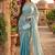 beads and stones silk blend saree with blouse