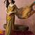 embroidered silk blend ready to wear saree with blouse 