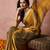 embroidered silk blend ready to wear saree with blouse 