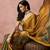 embroidered silk blend ready to wear saree with blouse 