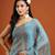 solid embellished beads and stones silk blend saree with blouse 