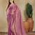 checked woven design zari saree with blouse 