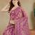 checked woven design zari saree with blouse 