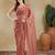 checked woven design zari saree with blouse 