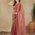 checked woven design zari saree with blouse 