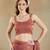 checked woven design zari saree with blouse 