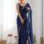 embellished sequinned tissue designer saree with blouse  