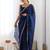 embellished sequinned tissue designer saree with blouse  