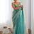embellished sequinned tissue saree with blouse 