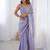 women embellished sequinned tissue saree with blouse 