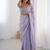 women embellished sequinned tissue saree with blouse 