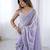 women embellished sequinned tissue saree with blouse 