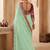 floral embroidered pure georgette designer saree with blouse 