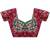 floral embroidered pure georgette designer saree with blouse 