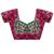 floral mirror work pure georgette designer saree with blouse 