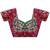 floral embroidered pure georgette designer saree with blouse 
