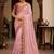 floral embroidered pure georgette designer saree with blouse 