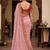 floral embroidered pure georgette designer saree with blouse 