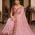 floral embroidered pure georgette designer saree with blouse 