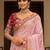 floral embroidered pure georgette designer saree with blouse 