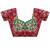 floral embroidered pure georgette designer saree with blouse 
