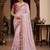 floral embroidered pure georgette designer saree with blouse 