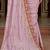 floral embroidered pure georgette designer saree with blouse 