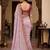 floral embroidered pure georgette designer saree with blouse 