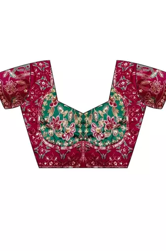 floral embroidered pure georgette designer saree with blouse 