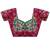 floral embroidered pure georgette designer saree with blouse 