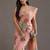 floral organza saree with blouse 
