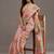 floral organza saree with blouse 