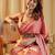 beads and stones saree with blouse 