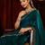 embellished beads and stones silk blend designer saree with blouse 